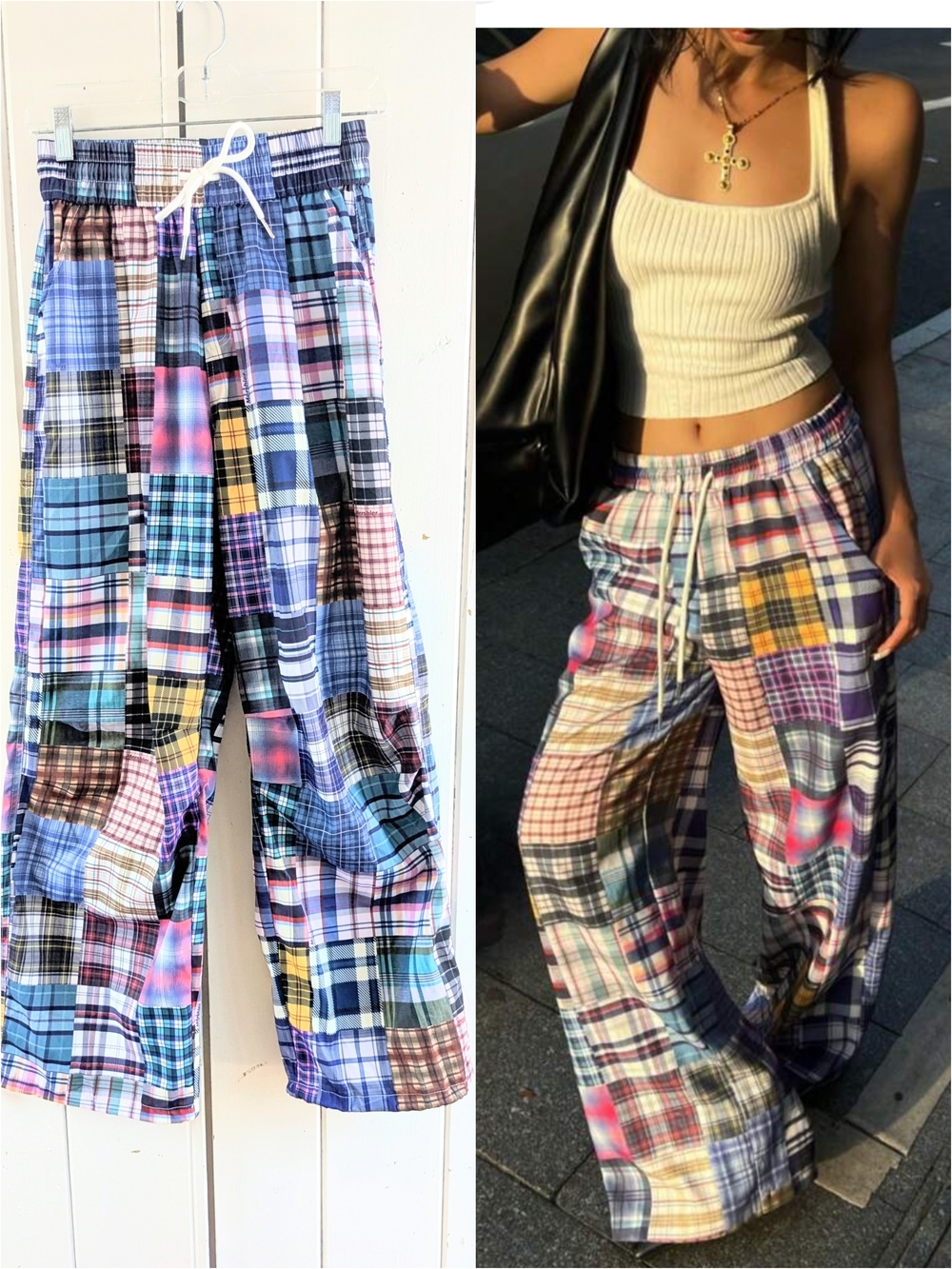 Aelfric Eden Multicolor Madris Print Wide-Leg Lounge Pants NWOT sz S